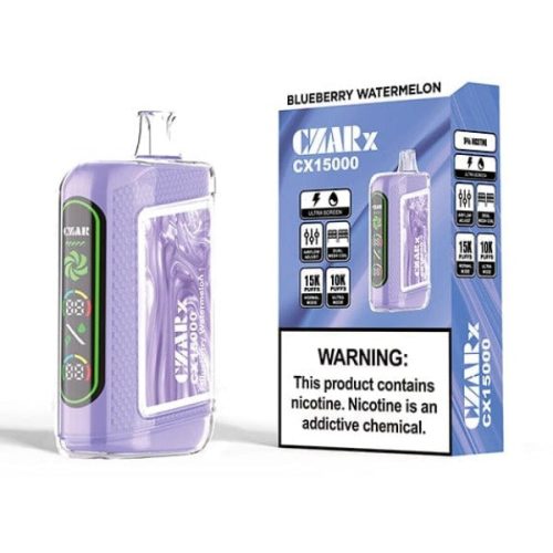 Best Deal CZAR CX15000 Disposable Vape 16mL 5-Pack Blueberry Watermelon