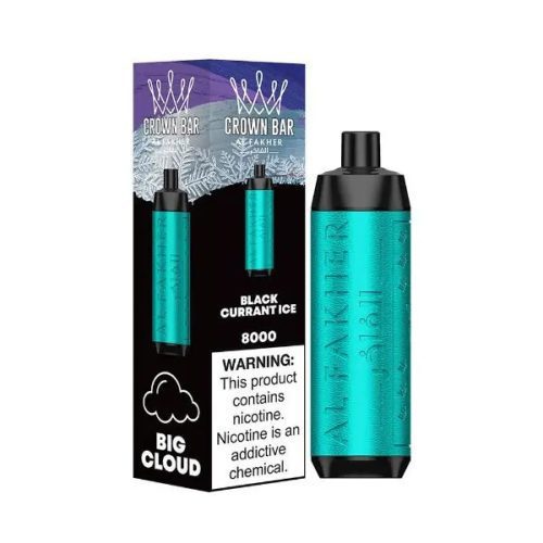 Best Deal Crown Bar AF8000 Rechargeable Disposable Vape 18mL Black Currant Ice