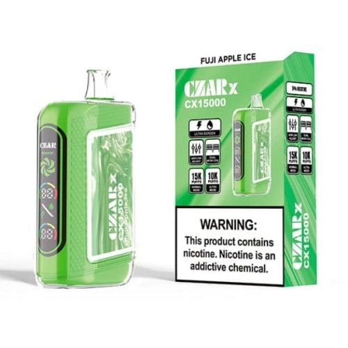 Best Deal CZAR CX15000 Disposable Vape 16mL 5-Pack Fuji Apple Ice