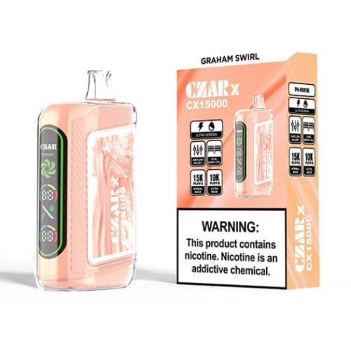 Best Deal CZAR CX15000 Disposable Vape 16mL 5-Pack Graham Swirl