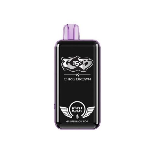 chris brown cb15k rechargeable disposable grape bow pop