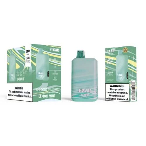 czar cz9000 9000 puffs disposable lemon mint jpg