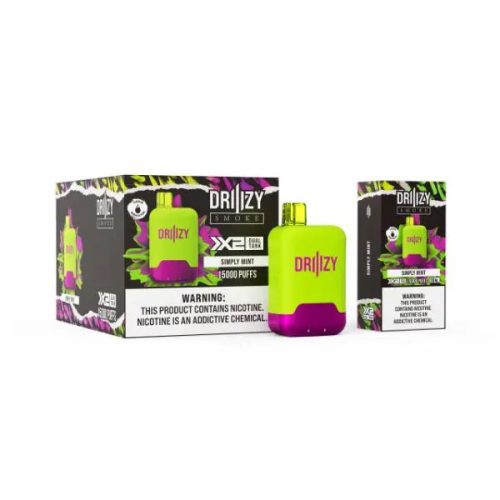 Best Deal DRIIIZY Smoke 15000 Puffs 5% Dual Tank Disposable Vape 30mL Simply Mint