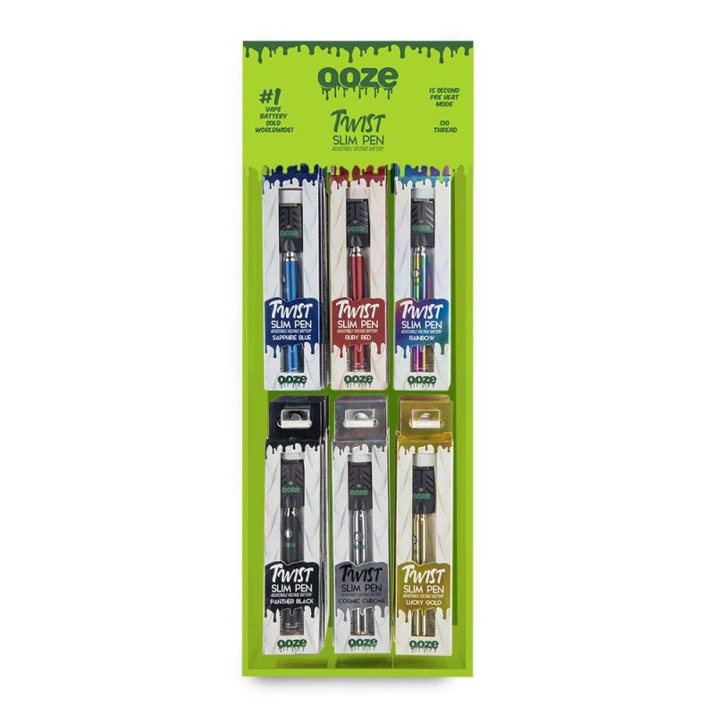 ooze slim twist battery display 48ct